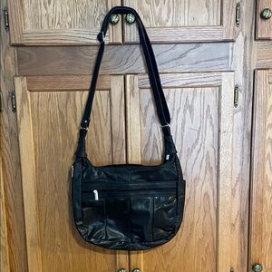 Black Leather Shoulder Bag